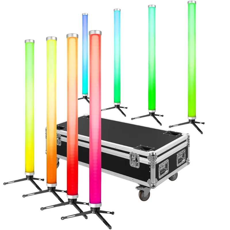 Rebajas BEAMZ PRO 150.637 KRATOS CONJUNTO TUBOS70 LED RGBW INT/EXT, 8 UNIDADES