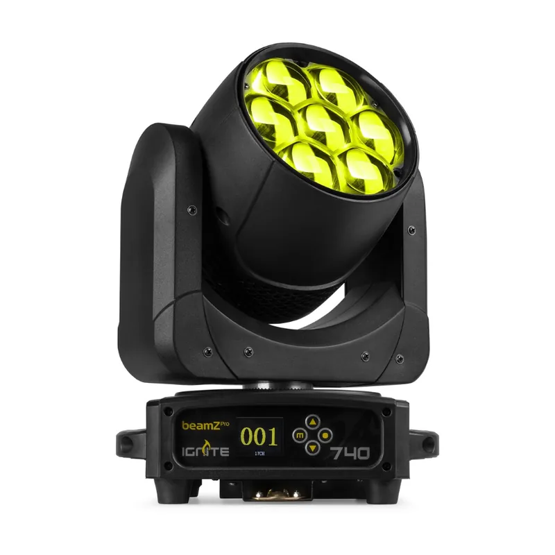 BEAMZ PRO 152.120 IGNITE740 CABEZA MOVIL WASH CON ZOOM 7X40W Última Oportunidad
