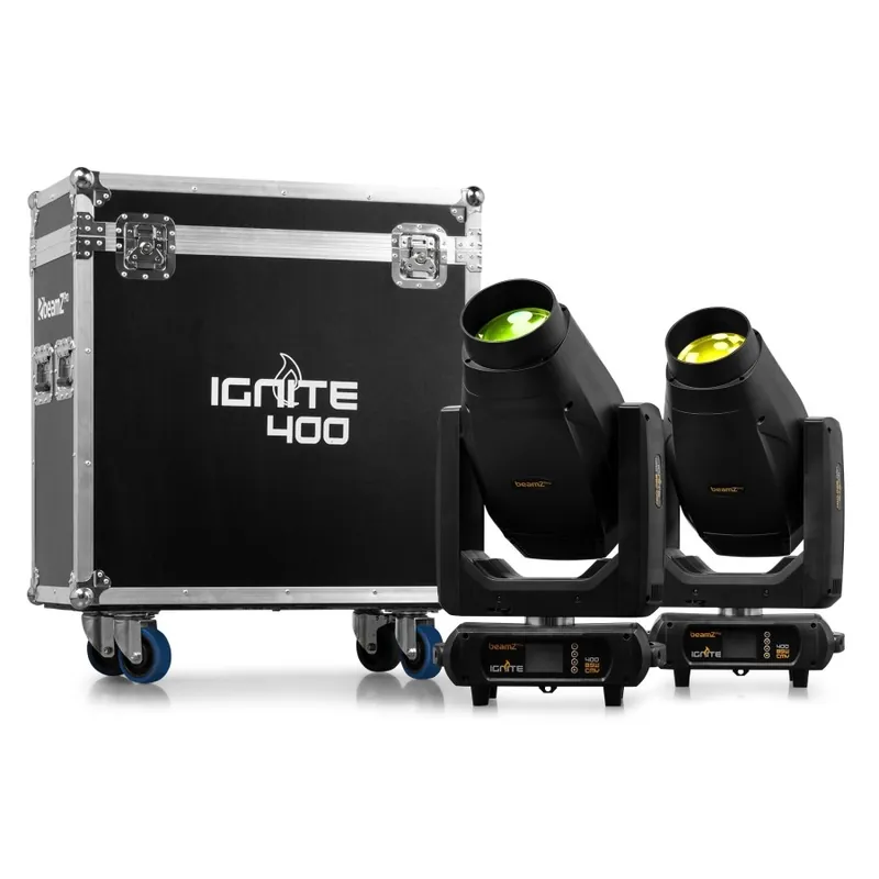 BEAMZ PRO 152.090 IGNITE400 CABEZA MOVIL LED 400W BSW CON CMY 2PCS EN FLIGHTCASE Promoción