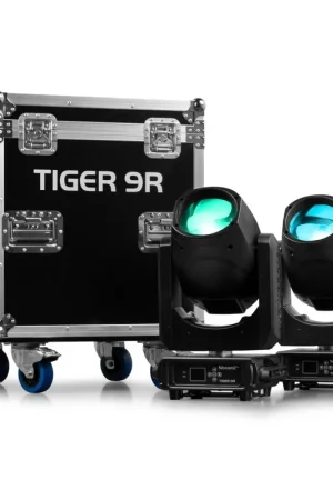 Últimas Unidades BEAMZ PRO 152.022TIGER 9R 260W CABEZA MOVIL BEAM 2UDS EN FLIGHTCASE