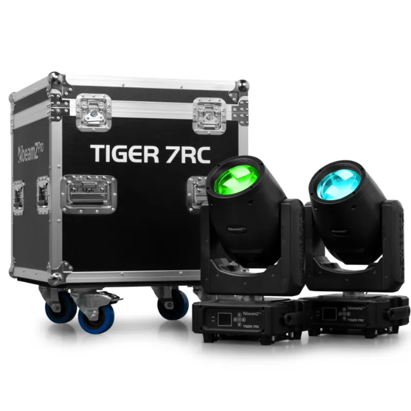 BEAMZ PRO152.027 TIGER 7RC 230W CABEZA MOVIL BEAM 2 UDS EN FLIGHTCASE Disponible Ahora