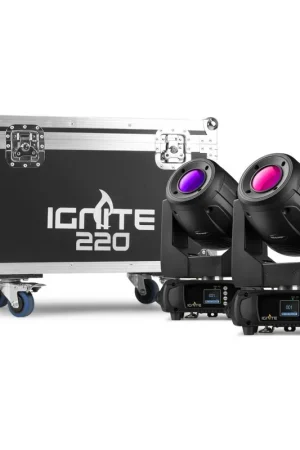 BEAMZ PRO 152.085 IGNITE220 CABEZA MOVIL 220W 2PCS EN FLIGHTCASE Última Oportunidad