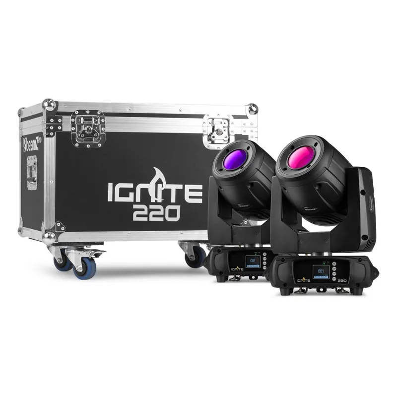 BEAMZ PRO 152.085 IGNITE220 CABEZA MOVIL 220W 2PCS EN FLIGHTCASE Última Oportunidad
