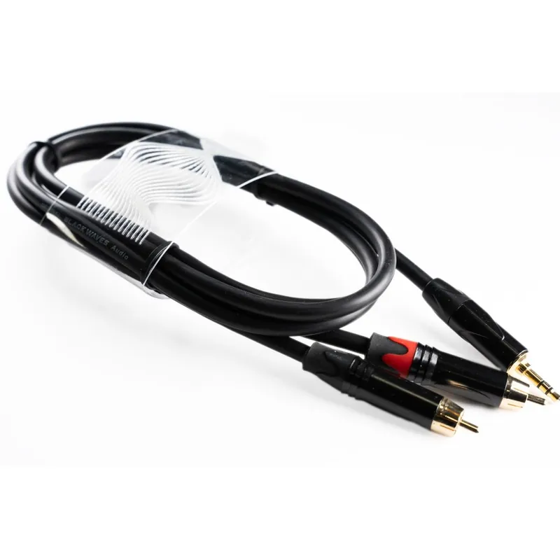 Solo Hoy WELX BLACKWAVES RX - CABLE MINI JACK A DOBLE RCA 1.5 METROS