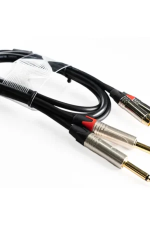WELX BLACKWAVES RT - CABLE DOBLE RCA A DOBLE JACK 1.5 METROS Garantía De Devolución De Dinero