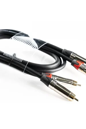 Envío Inmediato WELX BLACKWAVES RR SILVER - CABLE DOBLE RCA A DOBLE RCA 2 METROS