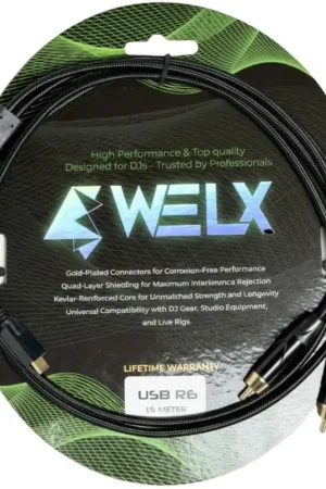 Oferta De Temporada WELX R6 USB C TO X2 RCA