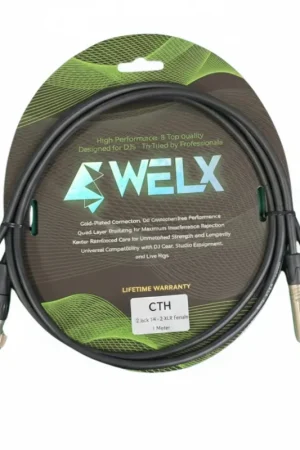 WELX BLACKWAVES CTH - CABLE DOBLE JACK A DOBLE XLR HEMBRA 1 METRO Precio De Oferta