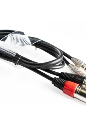 A Buen Precio WELX BLACKWAVES CR - CABLE DOBLE RCA A DOBLE XLR MACHO 1.5 METROS