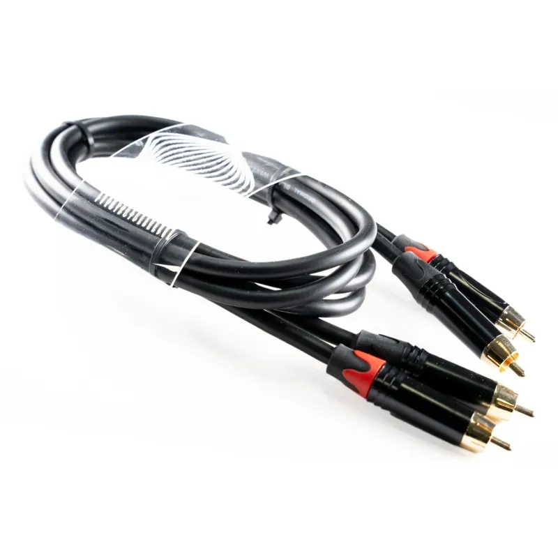 Favorito De Clientes WELX BLACKWAVES RR BLACK - CABLE DOBLE RCA A DOBLE RCA 1 METRO