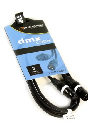 Certificado ACCU-CABLE AC-DMX3/3 3 P. XLRM/3 P. XLRF 3M DMX