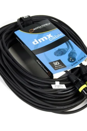 Garantía De Devolución De Dinero ACCU-CABLE AC-DMX3/30 3 P. XLRM/3 P. XLRF 30M DMX
