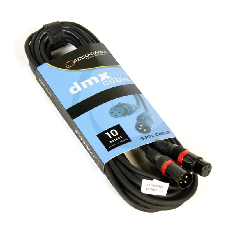 Barato ACCU-CABLE AC-DMX3/10 3 P. XLRM/3 P. XLRF 10M DMX