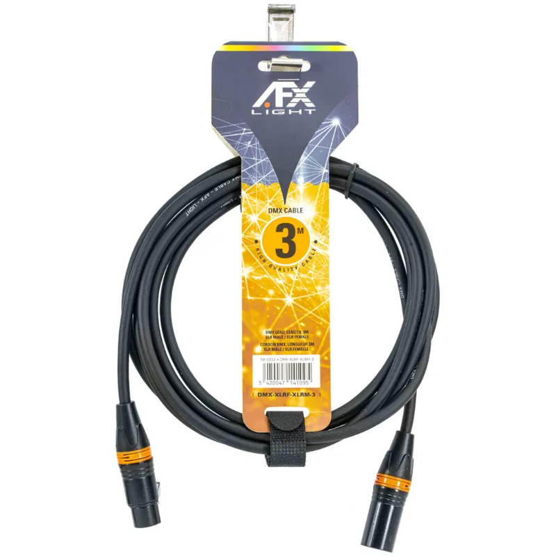 AFX DMX-XLRF-XLRM-3 Marca Reconocida
