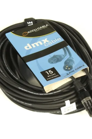ACCU-CABLE AC-DMX3/15 3 P. XLRM/3 P. XLRF 15M DMX Venta Final