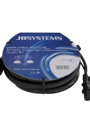 JB SYSTEMS CABLE COMBI IEC H/M - XLR M/H 3M Precio De Oferta