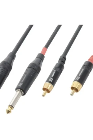 Promoción Exclusiva PD CONNEX 176.660 CX74-1 CABLE 2X JACK 6.3 MONO - 2X RCA MACHO 1.5M