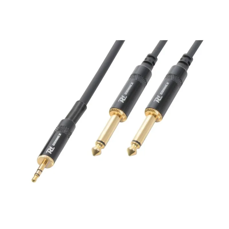PD CONNEX 177.133 CX86-3 CABLE JACK 3.5 STEREO - 2X JACK 6.3 MONO 3M Oferta Limitada