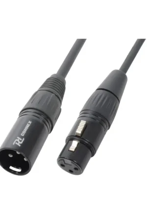 Garantía De Devolución De Dinero PD CONNEX 176.025 CX35-6 MACHO XLR- HEMBRA XLR, NEGRO, 6M
