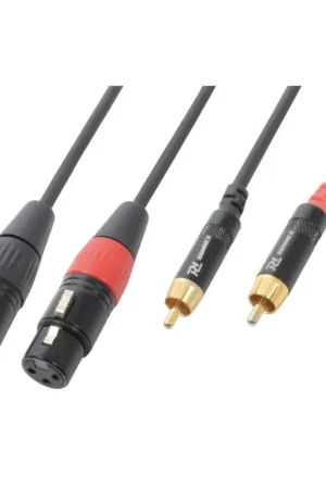 PD CONNEX 176.693 CX68-3 2X HEMBRA XLR - 2X MACHO RCA 3M Alta Calidad