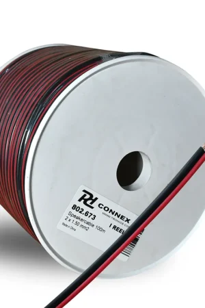 PD CONNEX 802.673 RX22 CABLE PARALELO 2 CONDUCTORES, 2 X 1.5MM, 15A, ROJO/NEGRO, 100M Imprescindible (Must-Have)