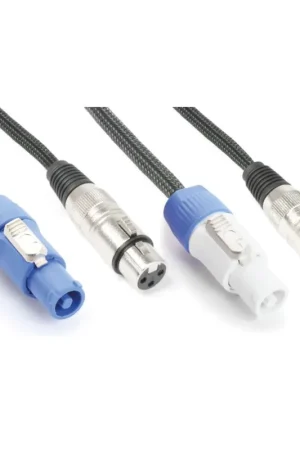 Más Vendido BEAMZ PRO 176.724 CX06-5 LIGERO COMBI CABLE ALIMENTACION B - XLR M/ ALIMENTACION A - XLR F 5M