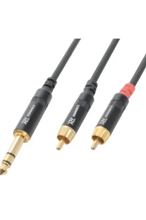 Garantía De Devolución De Dinero PD CONNEX 177.030 CX84-3 CABLE 6.3 STEREO 2 RCA MACHO 3M