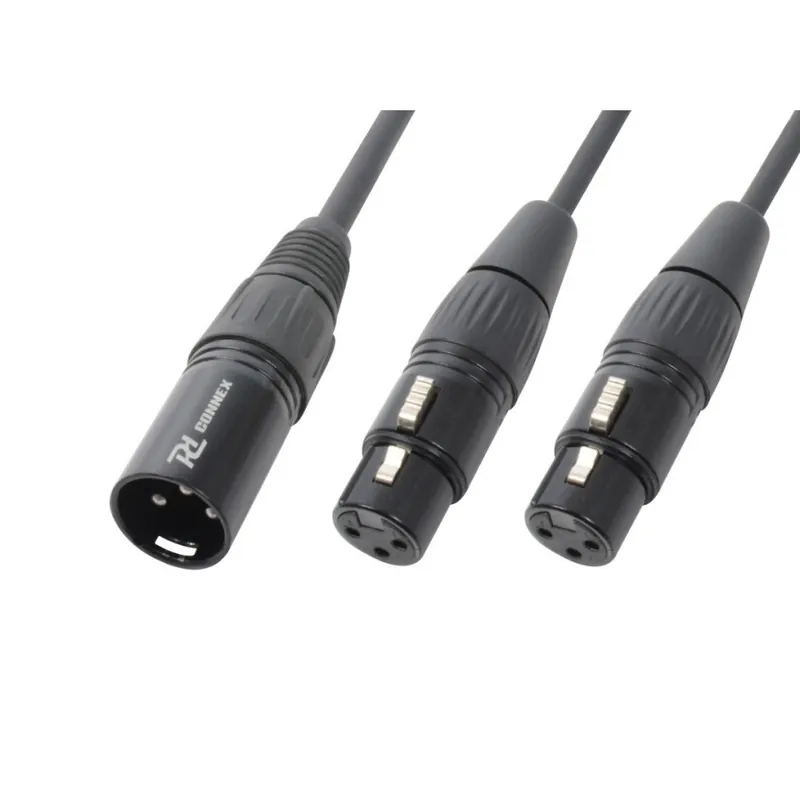 PD CONNEX 176.977 CX142 CABLE Y DIVISOR XLR 1 XLR MACHO-2 XLR HEMBRA Garantía De Devolución De Dinero