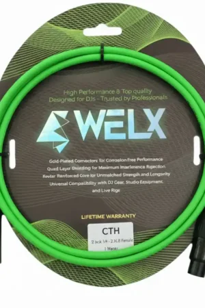 WELX CTH - CABLE DOBLE JACK A DOBLE XLR HEMBRA 1 METRO Alta Calidad