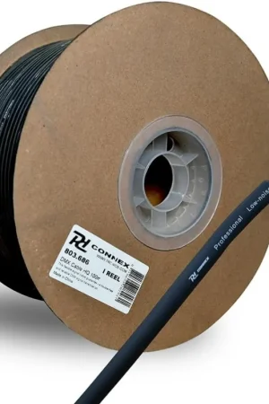 Súper Precio PD CONNEX 803.686 RX50 DMX HQ CABLE 6MM 100M NEGRO 2 CONDUCTORES