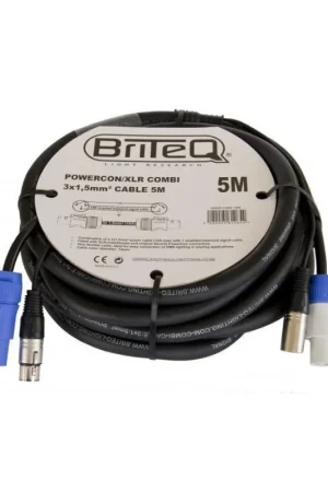 BRITEQ POWERCON/XLR COMBI 3x1,5MM² CABLE 5M Barato