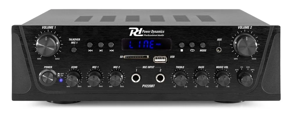 Última Oportunidad Power Dynamics PV220BT amplificador de audio 100W