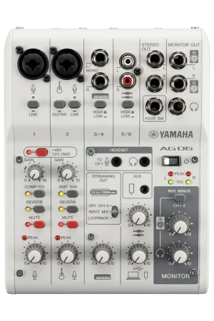 Yamaha AG06MK2 White mesa 6 canales Entrega Rápida