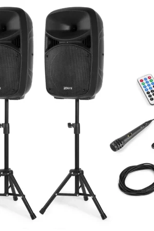 Vonyx VPS102A Set Plug & Play 600W con tripodes Disponible Ahora