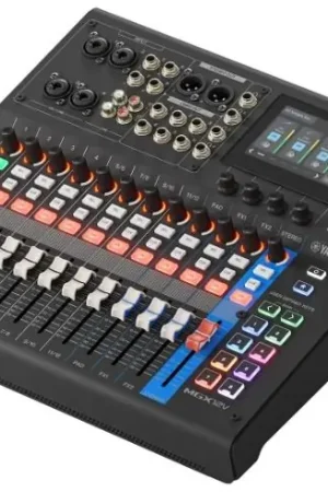 Marca Reconocida Yamaha MGX12V B Mesa de Mezclas Digital + Interfaz de Video Negra