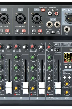 Oferta EK Audio MQ06 mesa de mezcla con efectos