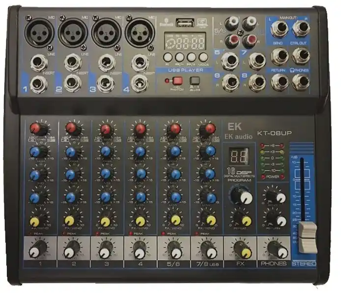 Solo Por Tiempo Limitado EK Audio KT08UP Mesa De Mezclas