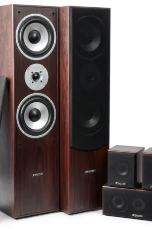 fenton sistema home theatre 5.0 - nogal Stock Limitado