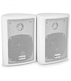 Precio Bajo skytec conjunto de altavoces stereo, 2-vias, 100w max, blanco - pareja