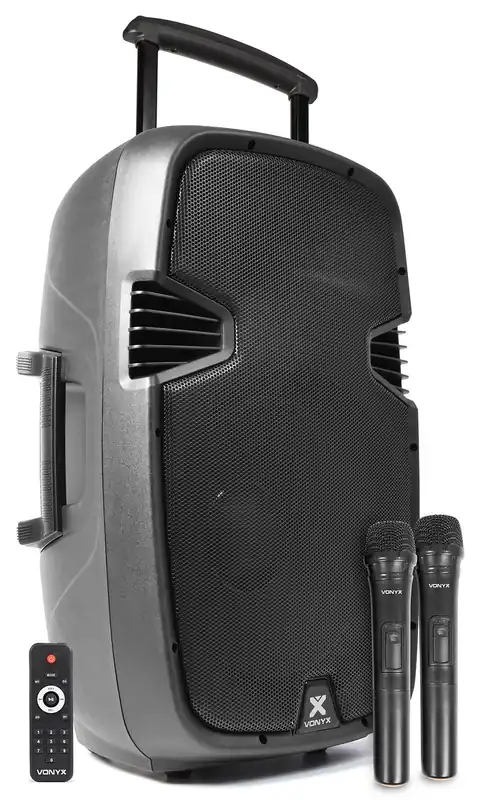 Últimas Unidades Vonyx SPJ-PA915 Bafle movil activo ABS 15 2 micros UHF/USB/MP3