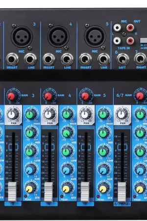 Solo Por Tiempo Limitado Oqan Mixer Q7 Mk2 USB mesa de mezclas analogica