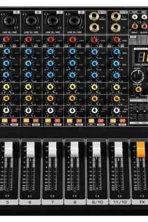 Disponible Ahora EK Audio KW12E mesa de mezclas activa con efectos