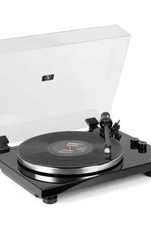 Alta Calidad Audizio TOLEDO Tocadiscos premium negro