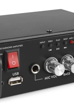 Max Av340 Amplificador Karaoke Con Reproductor Multimedia Garantía De Devolución De Dinero