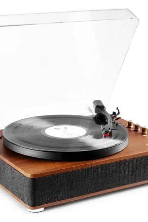 Última Versión Fenton Rp162d Giradiscos Hq Bt Madera Oscura