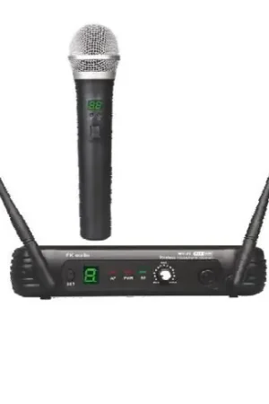 EK Audio WR-25 UHF Sistema Microfono Inalambrico De Mano Certificado