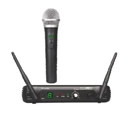 EK Audio WR-25 UHF Sistema Microfono Inalambrico De Mano Certificado