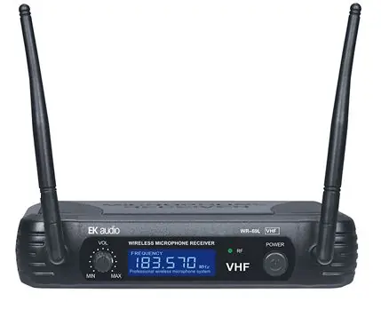 EK Audio WR-69L VHF Sistema Micrófono Inalámbrico De Mano Imprescindible (Must-Have)