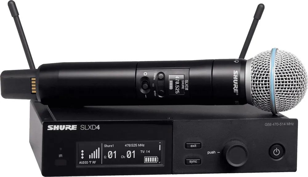 Shure SLXD24E / B58 G59 Sistema inalámbrico Última Versión