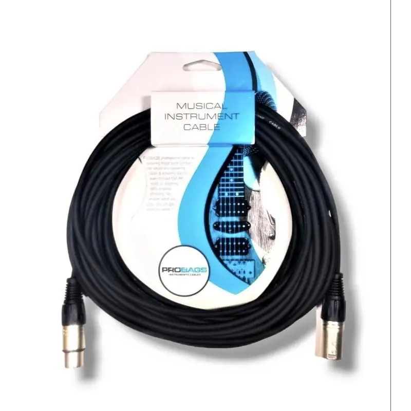 Marca Reconocida Probags Le403 Cable Xlr Para Micrófono 10 Metros